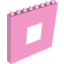 Набор LEGO Duplo Building Wall 1 x 8 x 6 with Window Opening, Ярко-розовый