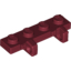 Набор LEGO Hinge Plate 1 x 4 Locking Dual 1 Finger, Темно-красный