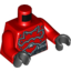 Набор LEGO Torso Red Ninjago Armour and Silver Belt Print / Red Arms / Black Hands, Красный