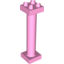 Набор LEGO Duplo Support Column 2 x 2 x 6 Round with Open Latticed Back, Ярко-розовый