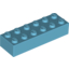 Набор LEGO Brick 2 x 6, Medium Azure