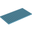 Набор LEGO Plate 8 x 16, Medium Azure