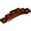 Набор LEGO Mudguard 1 1/2 x 6 x 1 [Arch Extended], Красно-коричневый