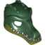 Набор LEGO Minifig Mask Chima Crocodile with Teeth and Red Scar Print, Темно-зеленый
