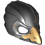 Набор LEGO Minifig Mask - Chima Raven with Gold Beak and Gold Markings Print, Черный