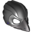 Набор LEGO Minifig Mask - Chima Raven with Dark Bluish Gray Beak and Silver Eyepatch Print, Черный