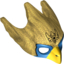 Набор LEGO Minifig Mask - Eagle with Yellow Beak and Blue Eyes Print, Pearl Gold