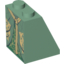Набор LEGO Slope 65В° 2 x 2 x 2 with Bottom Tube with Layered Dress with Dark Green Skirt and Gold Belt Print, Sand Green
