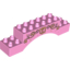Набор LEGO Duplo Brick 2 x 10 x 2 Arch with Gold Vines with Leaves and 'C' in Shield print, Ярко-розовый
