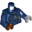 Набор LEGO Torso Monster Fighters Jacket Double Breasted, Tattered with Gold Buttons / Dark Blue Arms / Reddish Brown Hand Right / Light Bluish Gray Hand Left, Темно-синий