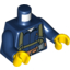 Набор LEGO Torso Shirt with Dual-sided Utility Harness and Tools Print / Dark Blue Arms / Yellow Hands, Темно-синий