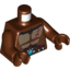 Набор LEGO Torso Chima Crocodile Skin with Dark Red Scar and Chi Orb Print / Reddish Brown Arms / Reddish Brown Hands, Красно-коричневый