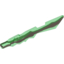Набор LEGO Minifig Ice Sword with Jagged Edges and Marbled Trans Black Pattern, Прозрачный зеленый