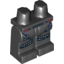 Набор LEGO Legs and Hips with Red Belt, Silver Buckles and Dark Bluish Gray Talons Print, Черный