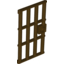 Набор LEGO Door 1 x 4 x 6 Barred with Stud Handle, Темно-коричневый