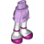 Набор LEGO Friends Hips and Layered Skirt, White Legs and Magenta Shoes with Ankle Straps Print, Lavender