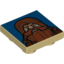 Набор LEGO Tile Special 2 x 2 Inverted with Red Haired Dwarf on Blue Background Print, Tan