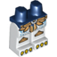Набор LEGO Legs and Dark Blue Hips with Gold Belt and Knee Protection and Yellow Claws Print, Белый