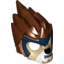 Набор LEGO Minifig Mask Chima Lion with Tan Face and Dark Blue Headpiece Print, Красно-коричневый