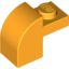Набор LEGO Brick Curved 1 x 2 x 1 1/3 with Curved Top, Bright Light Orange