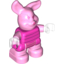 Набор LEGO Duplo Piglet with Pink Body and Dark Pink Shirt with Stripes, Бесцветный