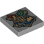 Набор LEGO Tile 2 x 2 with Hogwarts Coat of Arms Print [3862 / 4767], Светлый сине-серый