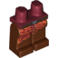 Набор LEGO Legs and Dark Red Hips with SW Belt and Skirt Print, Красно-коричневый