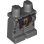 Набор LEGO Legs and Hips with Gold and Dark Brown Armour Print, Темный сине-серый