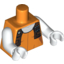 Набор LEGO Torso SW Aurra Sing Print / White Arms / White Hands, Оранжевый
