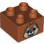 Набор LEGO DUPLO BRICK 2X2 NO. 3, Темно-оранжевый