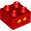 Набор LEGO DUPLO BRICK 2X2 NO. 2, Красный