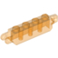 Набор LEGO Hinge Brick 1 x 4 Locking with 1 Finger Vertical End and 2 Fingers Vertical End, Прозрачный оранжевый