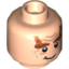 Набор LEGO Minifig Head Dual Sided LotR Braided Eyebrows and Wrinkles, Happy / Angry Print [Hollow Stud], Light Flesh