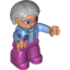 Набор LEGO Duplo Woman [Pageboy Haircut], Medium Blue