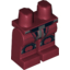 Набор LEGO Legs and Hips with Sith Trooper Armour and Silver and Black Knee-Pads Print, Темно-красный