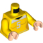 Набор LEGO Torso Female Shirt with Number 5 Print / Yellow Arms / Light Flesh Hands, Желтый