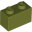 Набор LEGO Brick 1 x 2, Оливковый
