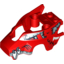 Набор LEGO Fly Wheel Fairing Wolf Shape with Fangs and Silver and White Print (70113), Красный
