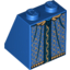 Набор LEGO Slope 65В° 2 x 2 x 2 with Bottom Tube with Gold and Dark Blue Robe Print, Голубой