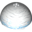 Набор LEGO Hemisphere 11 x 11 - 4 Studs on Top with Hoth White / Medium Blue / Light Bluish Gray Planet Print [75009], Белый