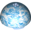 Набор LEGO Hemisphere 11 x 11 - 4 Studs on Top with Endor Blue / White Planet Print [75010], Bright Light Blue