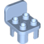 Набор LEGO Duplo Furniture Chair with 4 Studs and Rounded Back, Bright Light Blue