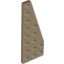 Набор LEGO Wedge Plate 8 x 3 Right, Dark Tan