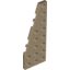 Набор LEGO Wedge Plate 8 x 3 Left, Dark Tan