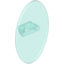 Набор LEGO Minifig Shield - Ovoid with Grip, Trans-Light Blue