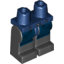 Набор LEGO Legs and Dark Blue Hips with Belt and Pockets on Dark Blue Print , Черный