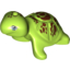 Набор LEGO Turtle with Reddish Brown Spots Print, Лайм