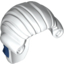 Набор LEGO Minifig Hair Long Tied Back with Ribbon Print (Revolutionary Soldier), Белый