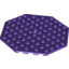 Набор LEGO Plate Special 10 x 10 Octagonal with Hole, Темно-фиолетовый
