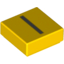 Набор LEGO Tile 1 x 1 with letter Capital I Print, Желтый
